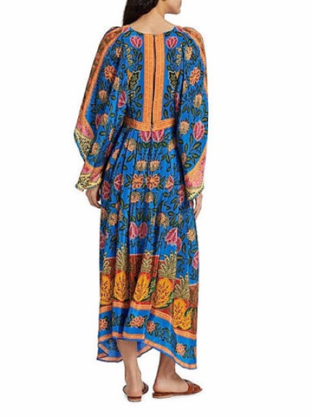 FARM Rio Blue Floral Maxi kaftan with Pineapple Garden - Picture 9 of 12